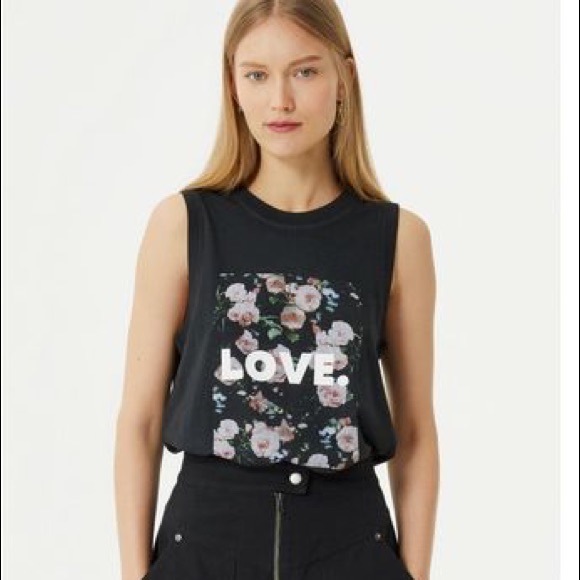 Rebecca Minkoff Love & Roses Sleeveless Graphic-T - Picture 3 of 10